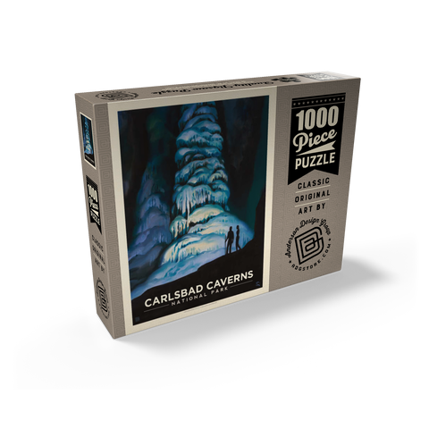 Carlsbad Caverns National Park: Big Room, Vintage Poster 1000 Jigsaw Puzzle box view2