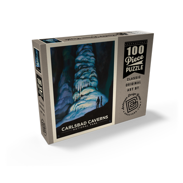 Carlsbad Caverns National Park: Big Room, Vintage Poster 100 Jigsaw Puzzle box view2