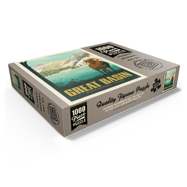 Great Basin National Park: Bighorn Sheep, Vintage Poster 1000 Jigsaw Puzzle box view1