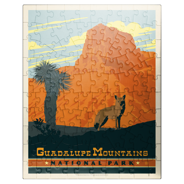 puzzleplate Guadalupe Mountains National Park, TX, Vintage Poster 100 Jigsaw Puzzle