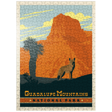 puzzleplate Guadalupe Mountains National Park, TX, Vintage Poster 500 Jigsaw Puzzle