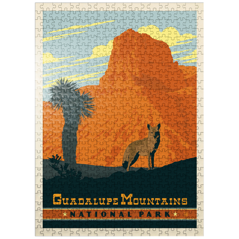 puzzleplate Guadalupe Mountains National Park, TX, Vintage Poster 500 Jigsaw Puzzle