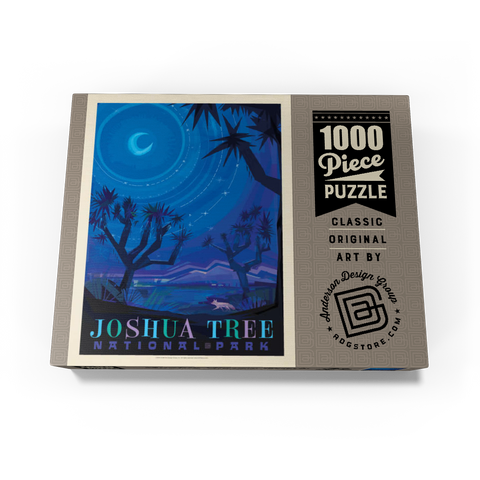 Joshua Tree National Park: Starlight (Mod Design), Vintage Poster 1000 Jigsaw Puzzle box view3