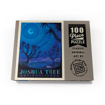 Joshua Tree National Park: Starlight (Mod Design), Vintage Poster 100 Jigsaw Puzzle box view3