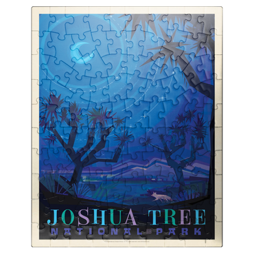 puzzleplate Joshua Tree National Park: Starlight (Mod Design), Vintage Poster 100 Jigsaw Puzzle