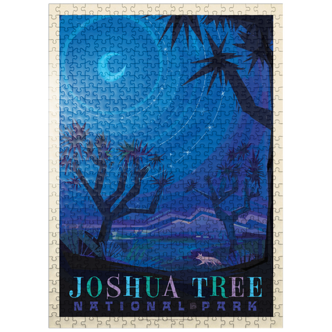 puzzleplate Joshua Tree National Park: Starlight (Mod Design), Vintage Poster 500 Jigsaw Puzzle