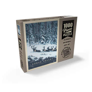 Kobuk Valley National Park: Winter Wonderland, Vintage Poster 1000 Jigsaw Puzzle box view2