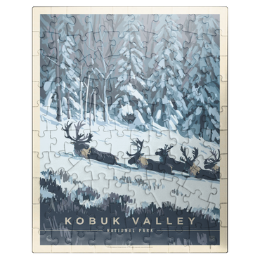 puzzleplate Kobuk Valley National Park: Winter Wonderland, Vintage Poster 100 Jigsaw Puzzle