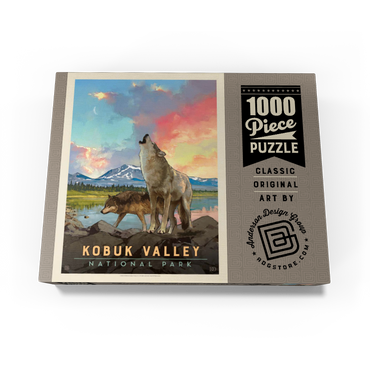 Kobuk Valley National Park: Wolves, Vintage Poster 1000 Jigsaw Puzzle box view3