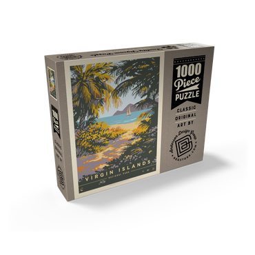 Virgin Islands National Park: Paradise Found, Vintage Poster 1000 Jigsaw Puzzle box view2