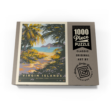 Virgin Islands National Park: Paradise Found, Vintage Poster 1000 Jigsaw Puzzle box view3