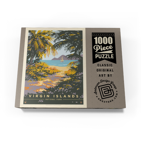 Virgin Islands National Park: Paradise Found, Vintage Poster 1000 Jigsaw Puzzle box view3