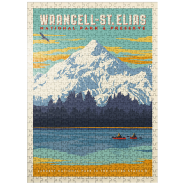 puzzleplate Wrangell-St. Elias National Park, Vintage Poster 500 Jigsaw Puzzle