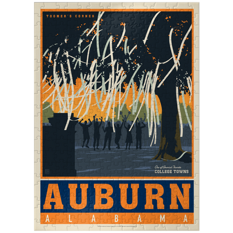 puzzleplate American College Towns: Auburn, Alabama, Vintage Poster 300 Jigsaw Puzzle