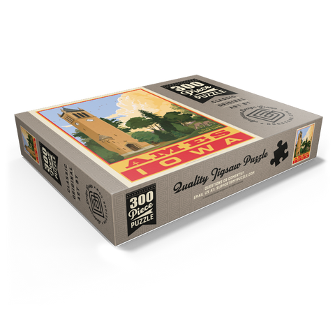 American College Towns: Ames, Iowa, Vintage Poster 300 Jigsaw Puzzle box view1