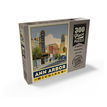 American College Towns: Ann Arbor, Michigan, Vintage Poster 300 Jigsaw Puzzle box view2