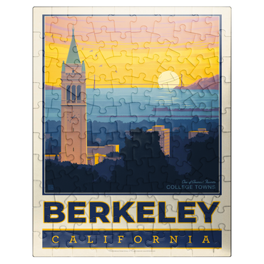 puzzleplate American College Towns: Berkeley, CA, Vintage Poster 100 Jigsaw Puzzle