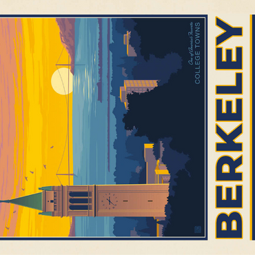 American College Towns: Berkeley, CA, Vintage Poster 100 Jigsaw Puzzle 3D Modell