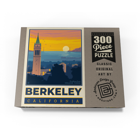 American College Towns: Berkeley, CA, Vintage Poster 300 Jigsaw Puzzle box view3
