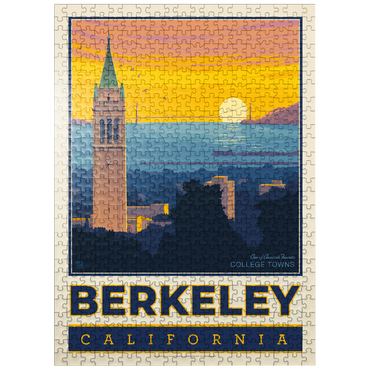 puzzleplate American College Towns: Berkeley, CA, Vintage Poster 500 Jigsaw Puzzle