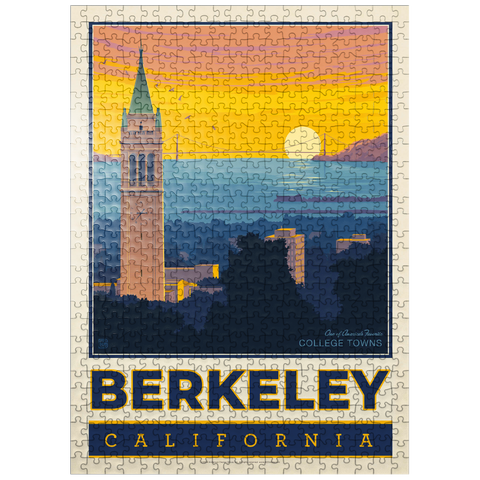 puzzleplate American College Towns: Berkeley, CA, Vintage Poster 500 Jigsaw Puzzle