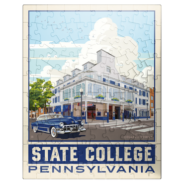 puzzleplate American College Towns: State College, PA, Vintage Poster 100 Jigsaw Puzzle