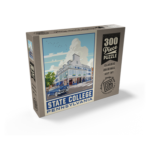 American College Towns: State College, PA, Vintage Poster 300 Jigsaw Puzzle box view2