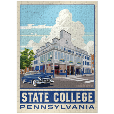 puzzleplate American College Towns: State College, PA, Vintage Poster 300 Jigsaw Puzzle
