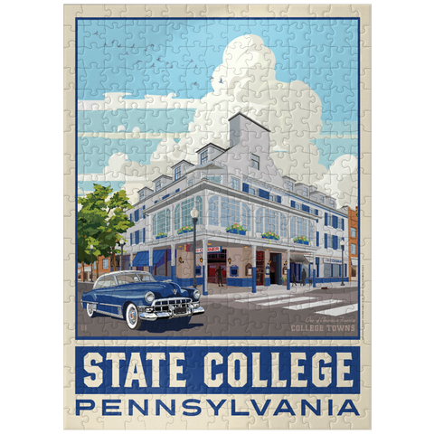 puzzleplate American College Towns: State College, PA, Vintage Poster 300 Jigsaw Puzzle