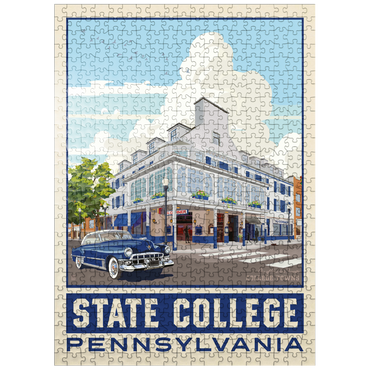 puzzleplate American College Towns: State College, PA, Vintage Poster 500 Jigsaw Puzzle