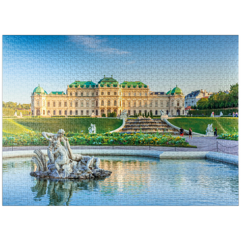 puzzleplate Belvedere Palace in Vienna, Austria 1000 Jigsaw Puzzle