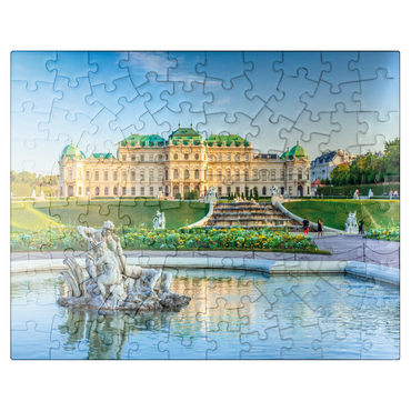 puzzleplate Belvedere Palace in Vienna, Austria 100 Jigsaw Puzzle