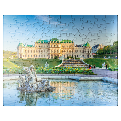 puzzleplate Belvedere Palace in Vienna, Austria 100 Jigsaw Puzzle