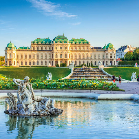 Belvedere Palace in Vienna, Austria 100 Jigsaw Puzzle 3D Modell