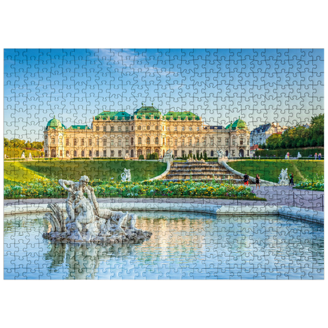 puzzleplate Belvedere Palace in Vienna, Austria 500 Jigsaw Puzzle