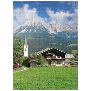 puzzleplate Ellmau am Wilden Kaiser in Tyrol, Austria 1000 Jigsaw Puzzle