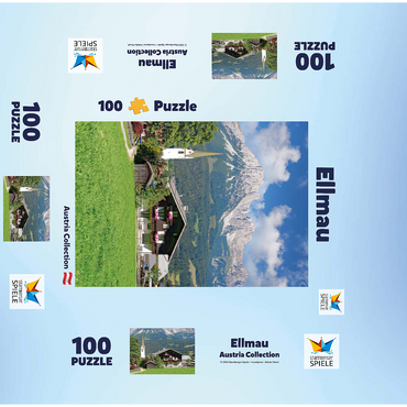 Ellmau am Wilden Kaiser in Tyrol, Austria 100 Jigsaw Puzzle box 3D Modell