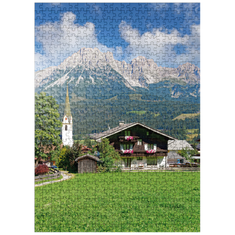 puzzleplate Ellmau am Wilden Kaiser in Tyrol, Austria 500 Jigsaw Puzzle