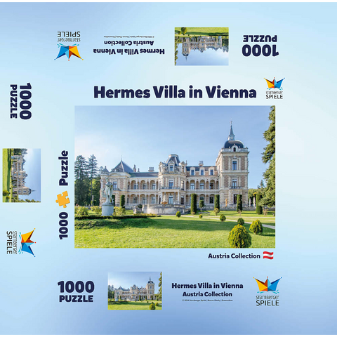 Hermesvilla in Vienna, Austria 1000 Jigsaw Puzzle box 3D Modell