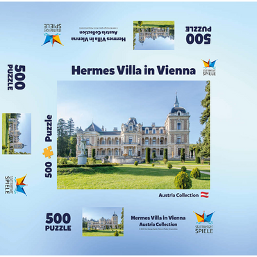 Hermesvilla in Vienna, Austria 500 Jigsaw Puzzle box 3D Modell