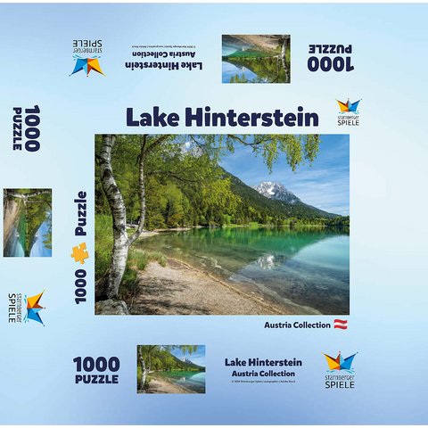 Hintersteiner See near Scheffau in Tyrol 1000 Jigsaw Puzzle box 3D Modell