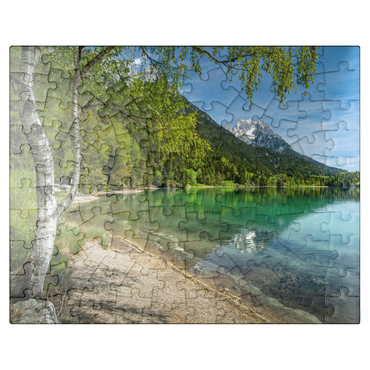 puzzleplate Hintersteiner See near Scheffau in Tyrol 100 Jigsaw Puzzle