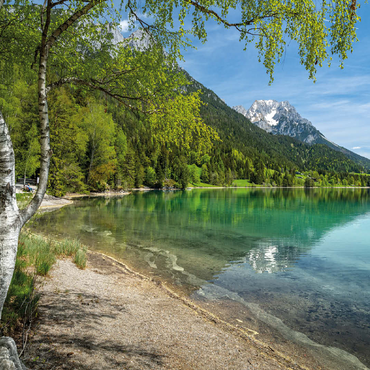 Hintersteiner See near Scheffau in Tyrol 100 Jigsaw Puzzle 3D Modell