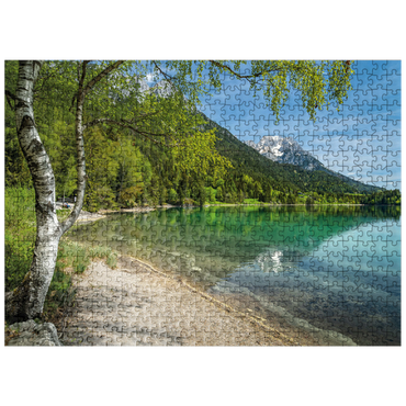 puzzleplate Hintersteiner See near Scheffau in Tyrol 500 Jigsaw Puzzle