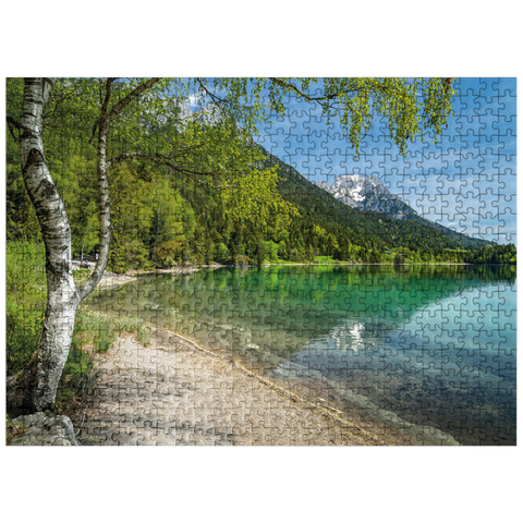 puzzleplate Hintersteiner See near Scheffau in Tyrol 500 Jigsaw Puzzle