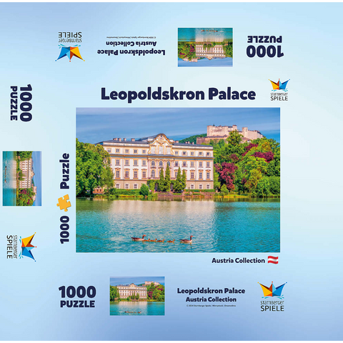 Leopoldskron Castle near Salzburg, Austria 1000 Jigsaw Puzzle box 3D Modell