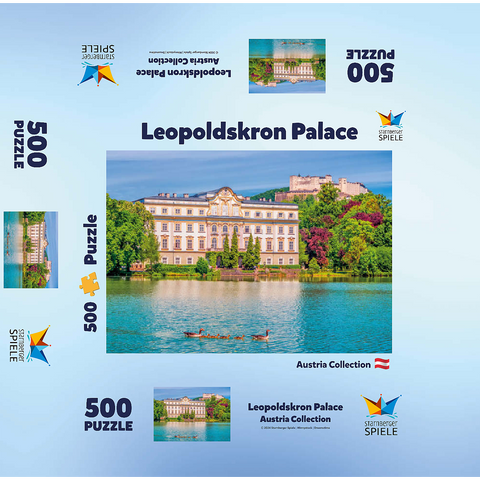 Leopoldskron Castle near Salzburg, Austria 500 Jigsaw Puzzle box 3D Modell