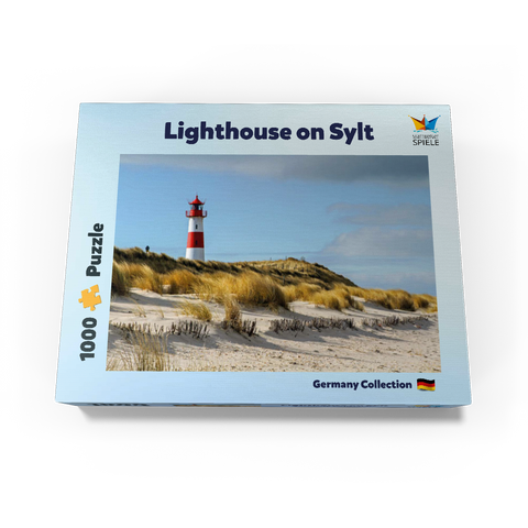 List lighthouse on the island of Sylt, North Sea - Germany 1000 Jigsaw Puzzle box view3