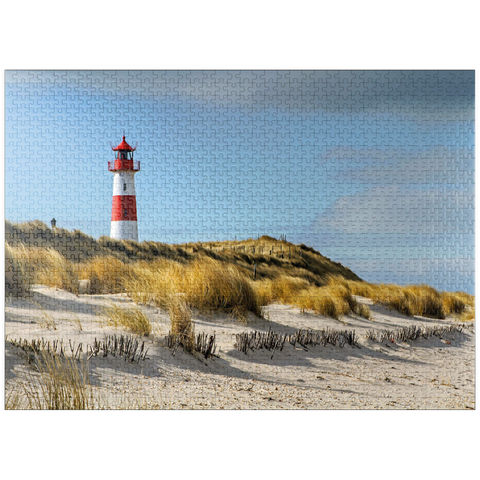 puzzleplate List lighthouse on the island of Sylt, North Sea - Germany 1000 Jigsaw Puzzle