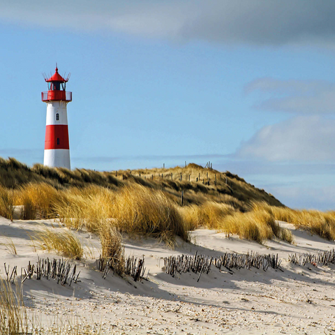 List lighthouse on the island of Sylt, North Sea - Germany 1000 Jigsaw Puzzle 3D Modell